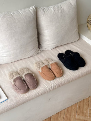 Fluffy Flat Mules