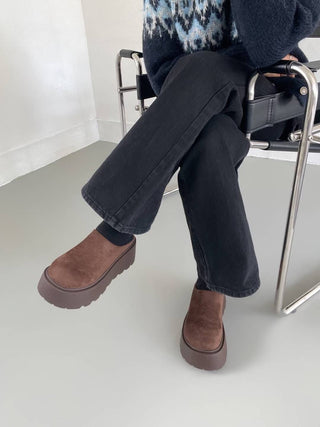 Suede Platform Slip-Ons 女裝鞋