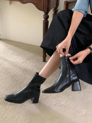 Square Toe Ankle Boots 香港女裝鞋