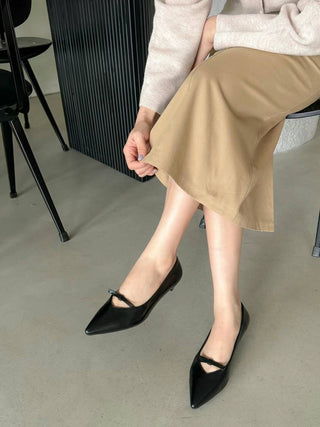 ointed Toe Bow Flats 香港女裝鞋