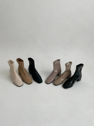 Seren Square-Toe Ankle Boots 香港女裝鞋