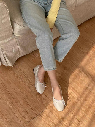 Ruched Ballet Flats