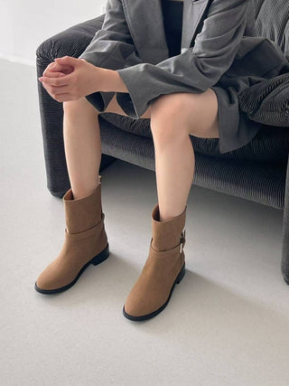 Side Buckled Ankle Boots 香港女裝鞋