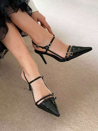 Double Buckled Maple Heels 香港女裝鞋