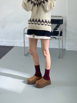 Suede Platform Slip-Ons 女裝鞋