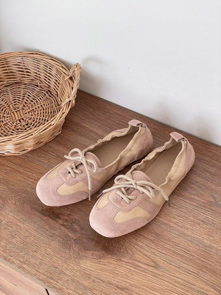 Ruched Ballet Sneakers