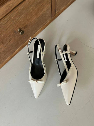 Classy Bow Singback Heels 香港女裝