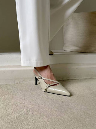 Double Buckled Slingback Heels 香港女裝鞋