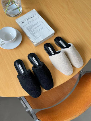Teddy Slip-On Mules 韓國女裝鞋