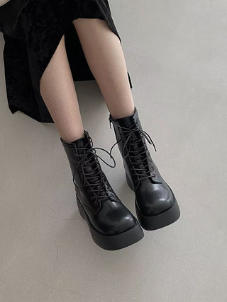 Lace Up Boots 韓國女裝鞋