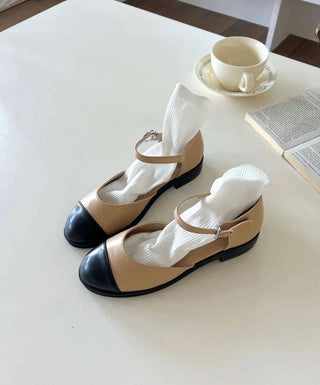 Cap-Toe Mary Jane Flats
