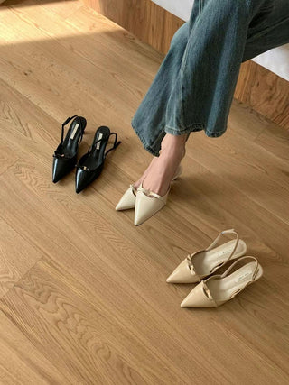 Lily Bow Slingback Pumps